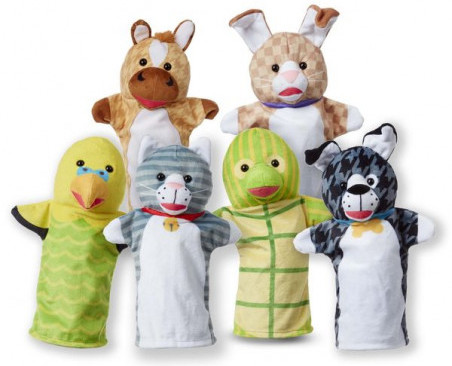 6 marionnettes Animaux de compagnie Melissa and Doug